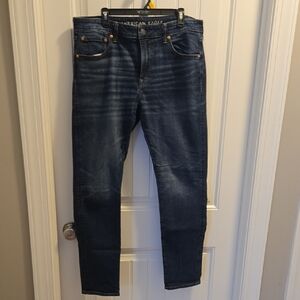 American Eagle Outfitters Men's Deep Indigo Skinny Jeans